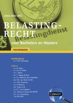Belastingrecht voor Bachelors en Masters 2026/2027 - Theorieboek