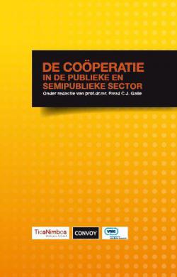 De coöperatie in de publieke en semipublieke sector